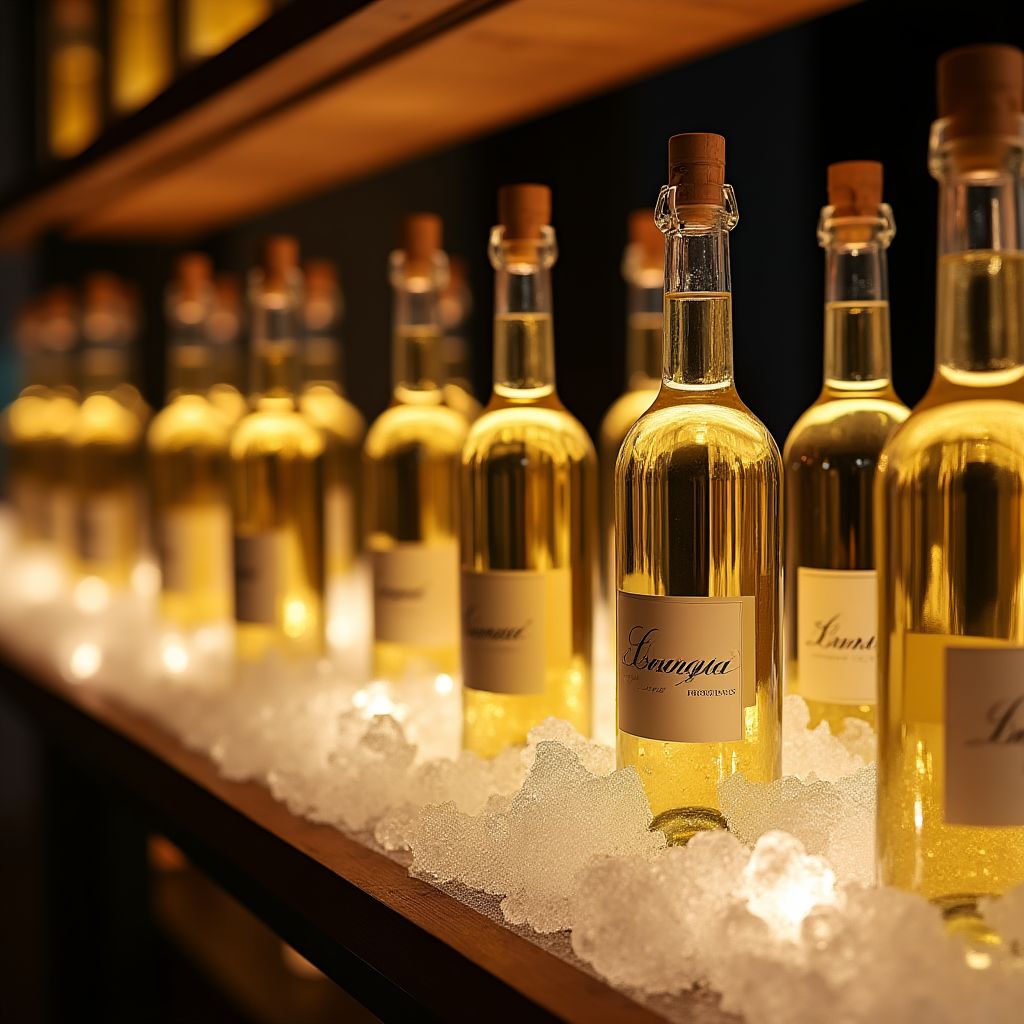 Collection de vins blancs